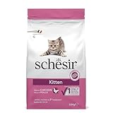 Schesir, Cibo Secco per Gatti Cuccioli con Unica Fonte Proteica al Gusto Pollo, Crocchette - Formato Sacco da 1,5 Kg